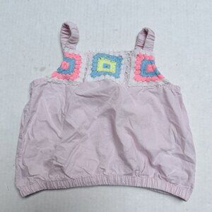 Lucky Penny Blouse Girls 3T‎ Sleeveless Elastic Hem Tank Pink